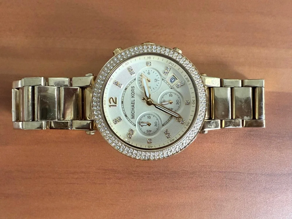 Michael Kors Parker MK5354 Women's Gold Stainless Steel Analog Dial Watch